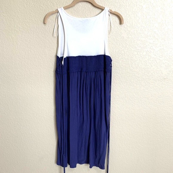 ZARA Blue dress sleeveless around neck relax summer dress size M - Picture 2 of 5